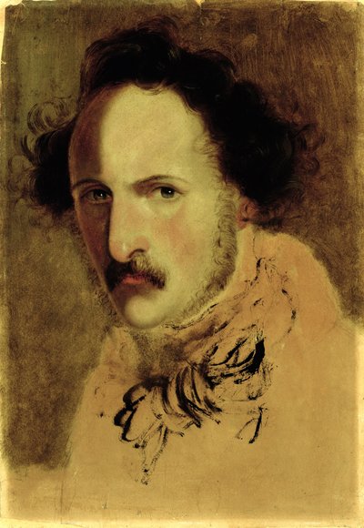 Portret van Gaetano Donizetti (1797-1848) door Gerolamo Induno