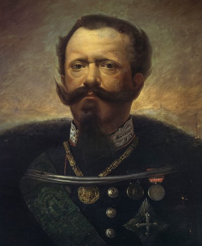 Portret van Victor Emmanuel II, Koning van Italië door Gerolamo Induno