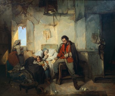 De Terugkeer van de Gewonde Soldaat door Gerolamo Induno