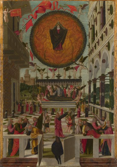 De ontslaping en tenhemelopneming van de Maagd door Gerolamo da Vicenza