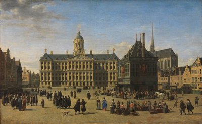 De Dam, Amsterdam door Gerrit Adriaensz Berckheyde