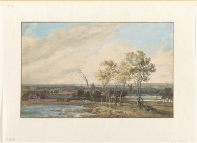 Rivierlandschap door Gerrit Battem