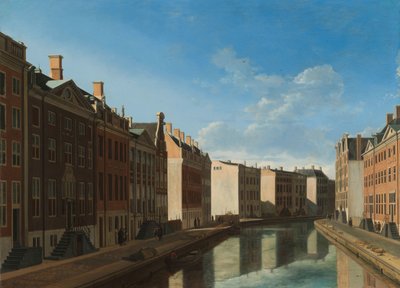 Gezicht op de Gouden Bocht in de Herengracht vanuit het oosten door Gerrit Berckheyde