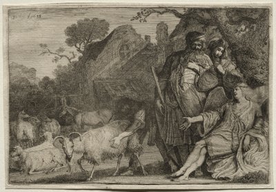 Een Engel Voorspelt de Geboorte van Abrahams Zoon, 1638 door Gerrit Claesz. Bleker