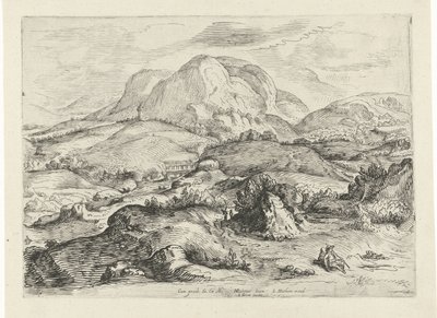 Berglandschap door Gerrit Gauw