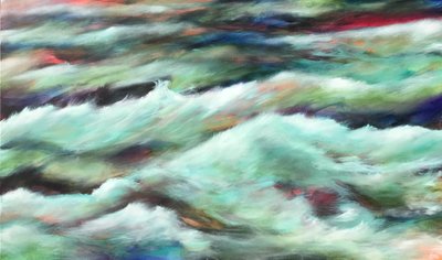 Easter Pacific, 2018 (acrylverf op doek) door Gerrit Greve