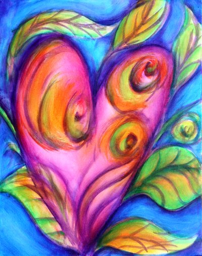 G Harten 03, 2016 (acrylverf op doek) door Gerrit Greve