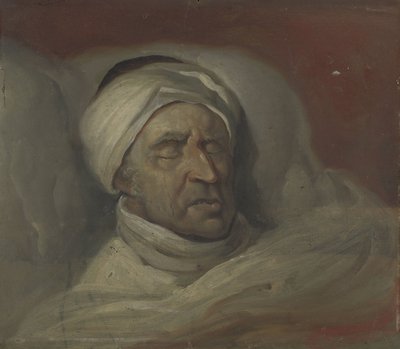 De heer Willem Bilderdijk na zijn dood door Gerrit Jan Michaëlis