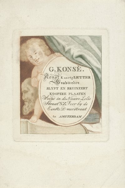 Visitekaart van Gerrit Konsé door Gerrit Konsé