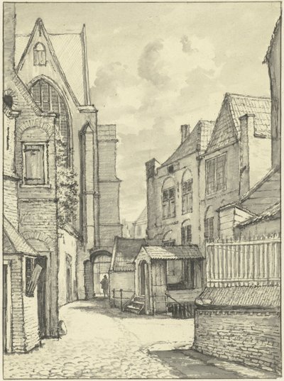 De St. Janskerk of Grote Kerk te Gouda door Gerrit Lamberts