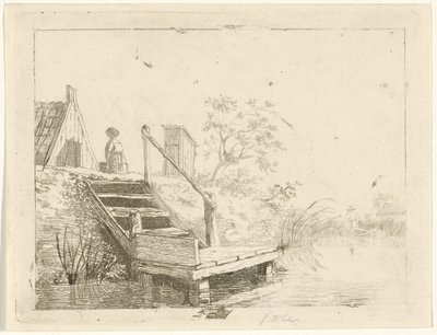 Trap aan het water door Gerrit Lamberts