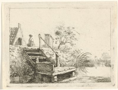 Trap aan het water door Gerrit Lamberts