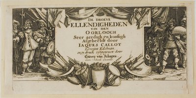 Frontispice, uit De grote ellende van de oorlog door Gerrit Lucasz van Schagen