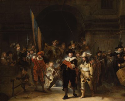 Kopie van De Nachtwacht door Gerrit Lundens (attributed to)