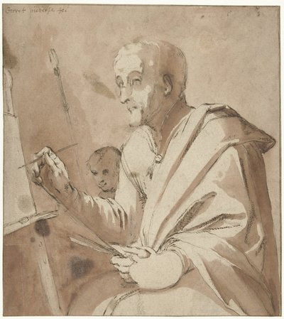 Schilder voor zijn ezel door Gerrit Pietersz. Sweelink