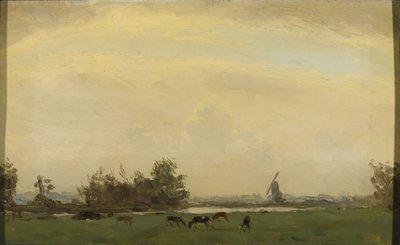 Weidelandschap aan de Spaarne door Gerrit Willem Dijsselhof