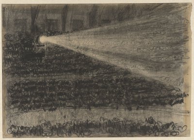 Schijnwerper over de toeschouwers op de tribunes van Circus Carré door Gerrit Willem Dijsselhof