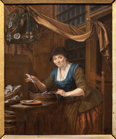 De visverkoper door Gerrit Zegelaar