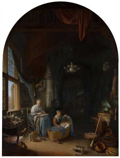 De Jonge Moeder door Gerrit Dou