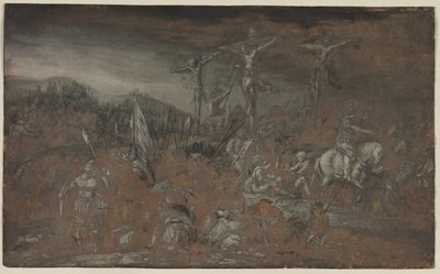 De Kruisiging, laatste helft 1600s door Gerrit van Battem