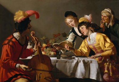 Concert, ca. 1627 door Gerrit van Honthorst