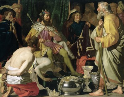 Croesus en Solon door Gerrit van Honthorst