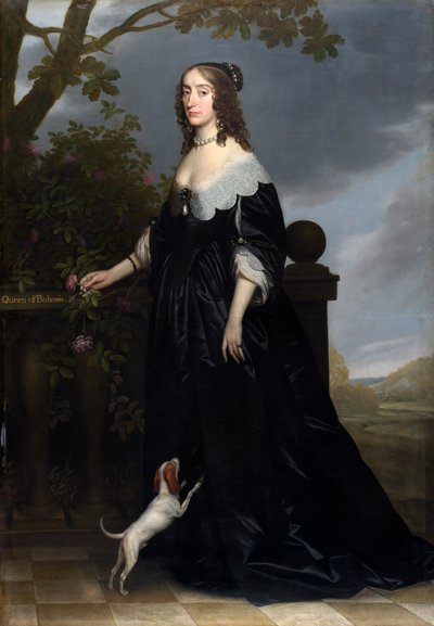 Elizabeth Stuart 1596-1662, Koningin van Bohemen, 1642 door Gerrit van Honthorst