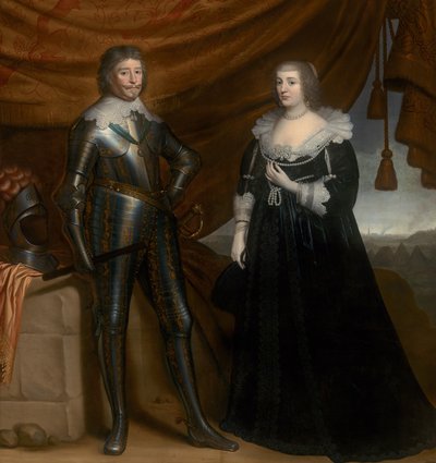 Frederik Hendrik en Amalia van Solms-Braunfels, ca. 1637-8 door Gerrit van Honthorst