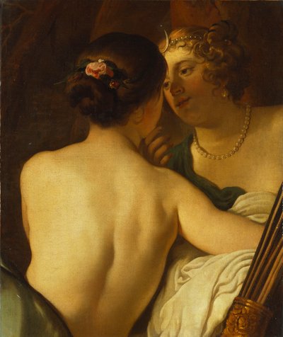 Jupiter in de gedaante van Diana die Callisto verleidt door Gerrit van Honthorst