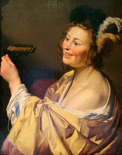 Luitspeler door Gerrit van Honthorst