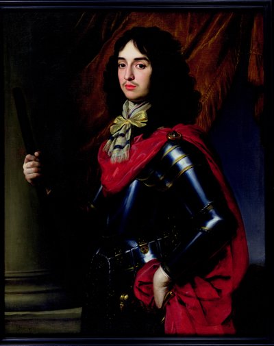 Portret van prins Edward van de Palts (1625-63) in harnas door Gerrit van Honthorst