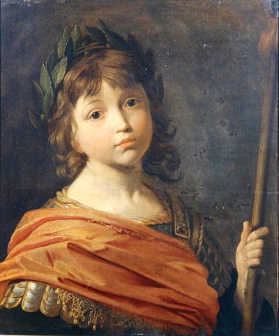 Prins Rupert (1619-82) als jongen als Mars door Gerrit van Honthorst