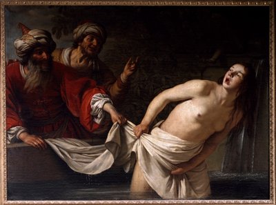 Suzanne in het bad door Gerrit van Honthorst