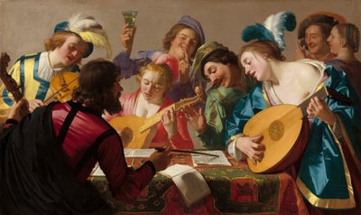 Het Concert door Gerrit van Honthorst
