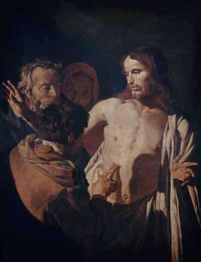 De ongelovigheid van Sint Thomas, c.1620 door Gerrit van Honthorst