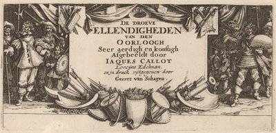 Titelpagina door Gerrit van Schagen after Jacques Callot