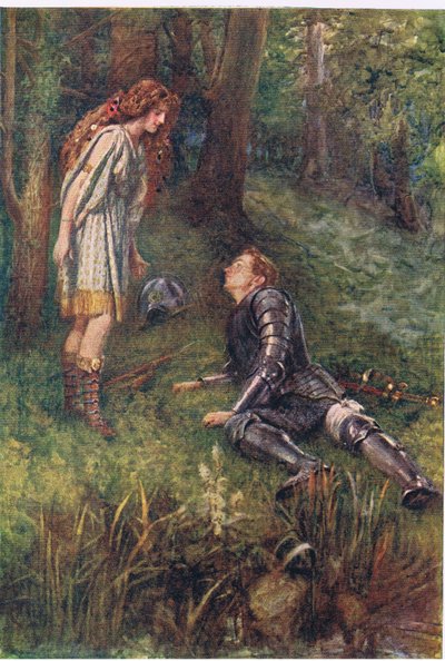 Belphoebe en Timius, verhalen uit de Faerie Queen uitgegeven door George Harrap and Company door Gertrude E. Demain (after) Hammond