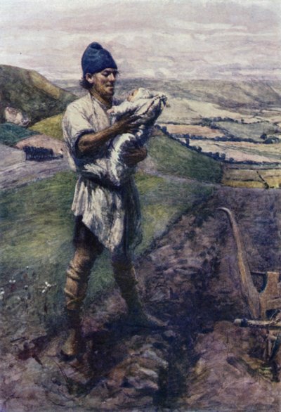 "In een gegroefd veld vond de Ploeger jou" door Gertrude E. Demain (after) Hammond