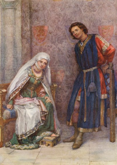 Shakespeare, Koning John door Gertrude E. Demain (after) Hammond