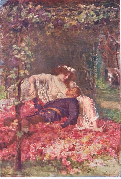 De losbandige dame, Verhalen uit de Faerie Queen gepubliceerd door George Harrap and Company door Gertrude E. Demain (after) Hammond