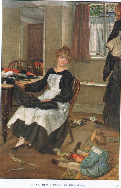 Ik zag haar zitten aan haar werk door Gertrude E. Demain Hammond