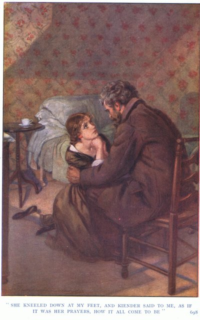 Ze knielde neer aan mijn voeten en zei vriendelijk tegen mij, alsof het haar gebeden waren, hoe het allemaal kwam door Gertrude E. Demain Hammond