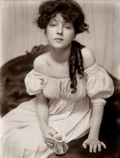 Portret van Evelyn Nesbit door Gertrude Kasebier, c.1900 door Gertrude Käsebier