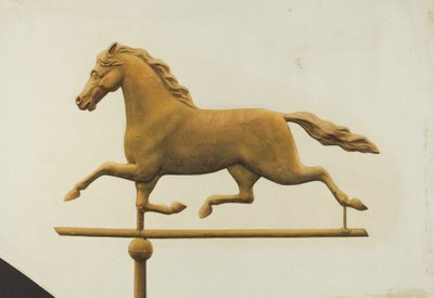 Weerhaan van een rennend paard, ca. 1940 door Gertrude Koch