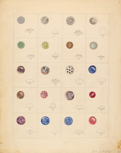 Knopen, ca. 1937 door Gertrude Lemberg