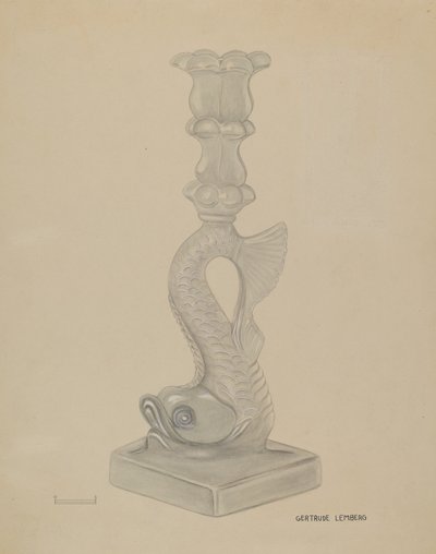 Kandelaar, ca. 1936 door Gertrude Lemberg