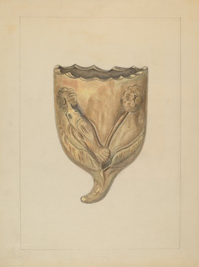 Muurzak voor bloemen, 1935-1942 door Gertrude Lemberg