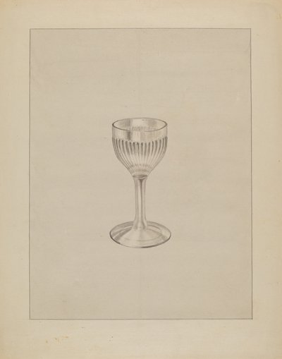 Wijnglas, ca. 1936 door Gertrude Lemberg