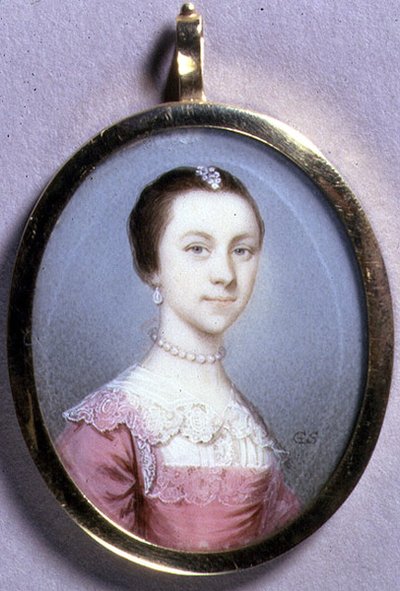 Portretminiatuur van Rachael Chumley, c.1749 door Gervase Spencer