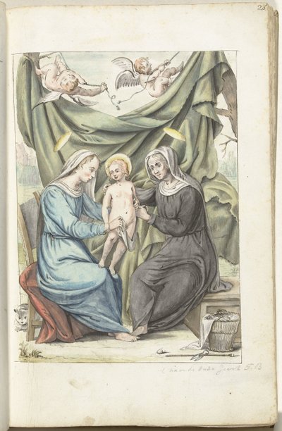 Madonna met kind en de Heilige Anna door Gesina ter Borch